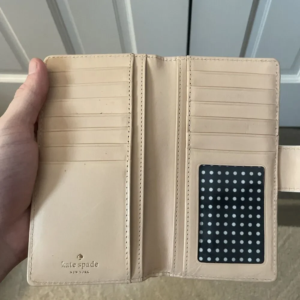 Kate Spade New York Montford Park Stacy Wallet Smooth Patent Cream